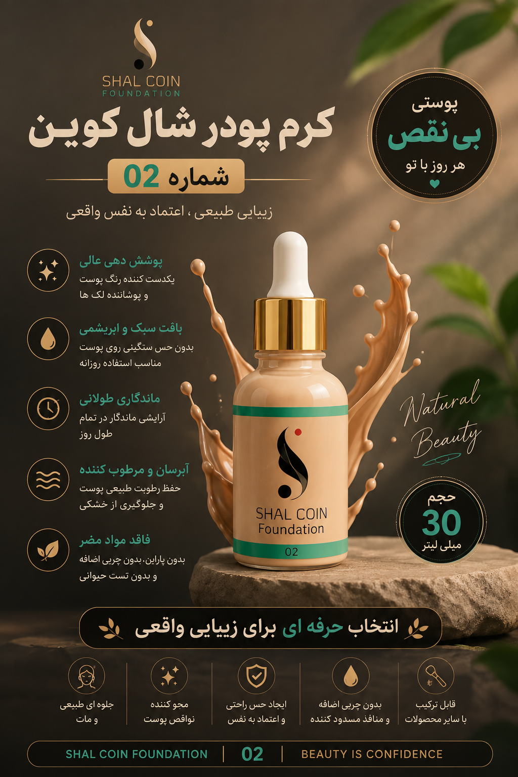 کرم پودر شالکوین شماره ۰۲