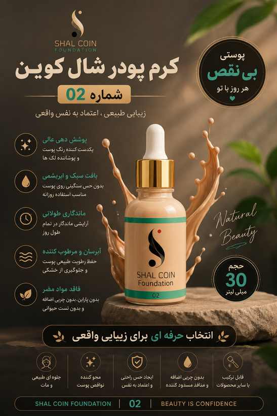 کرم پودر شالکوین شماره ۰۲