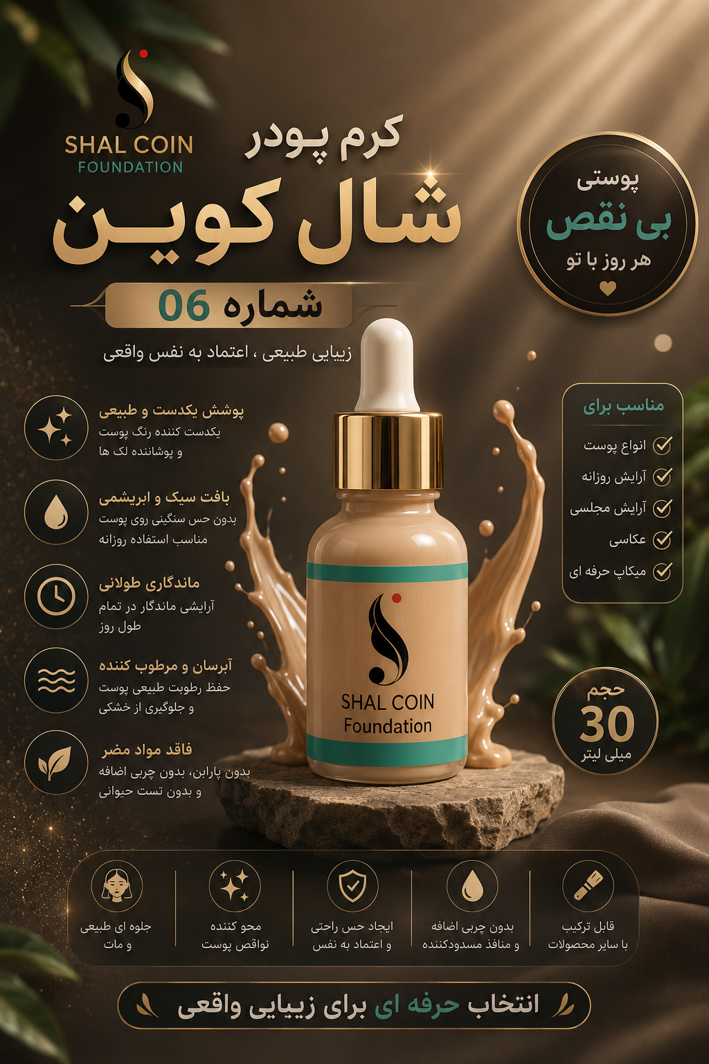 کرم پودر شال کوین شماره۰۶