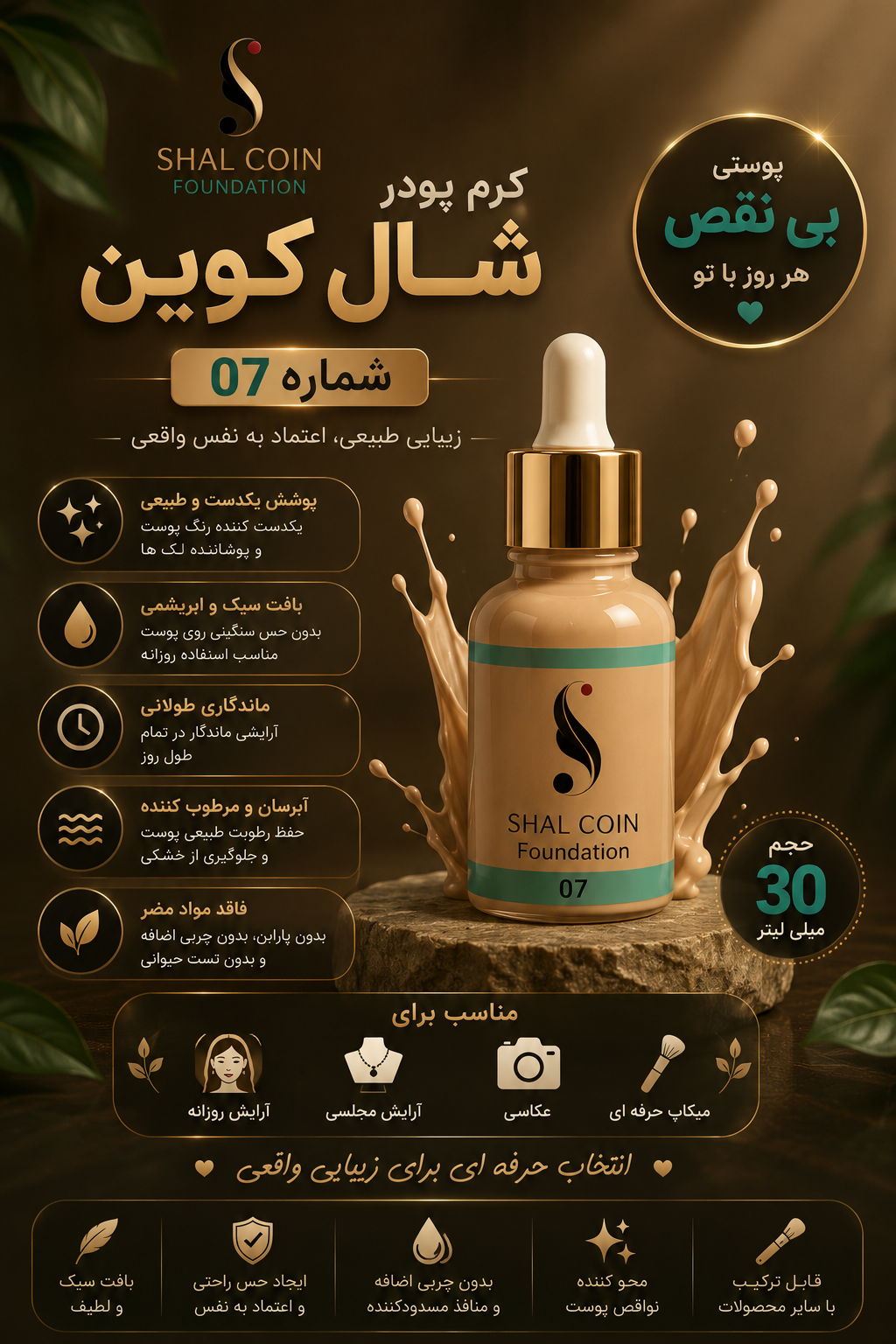 کرم پودر شال کوین شماره ۰۷