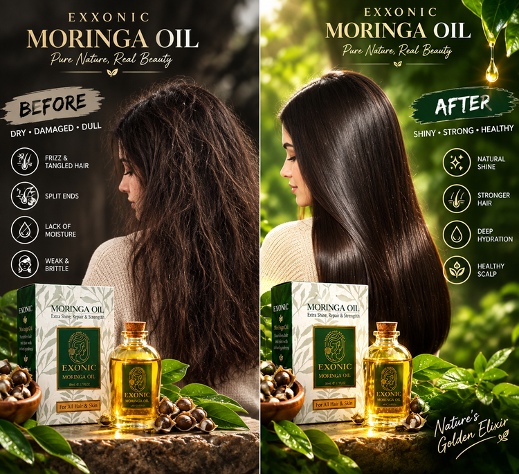 روغن مورینگا ۵۰ میل دارای ویتامین A تقویت ورشد مو حاوی ویتامینهای گروه B